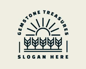 Sun Wheat Harvest logo design