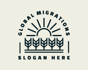 Sun Wheat Harvest logo design