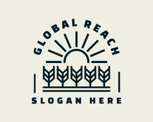 Sun Wheat Harvest logo design