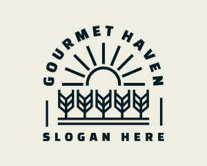 Sun Wheat Harvest logo design