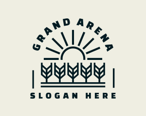 Sun Wheat Harvest logo design