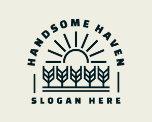 Sun Wheat Harvest logo design