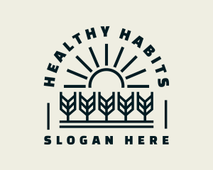 Sun Wheat Harvest logo design