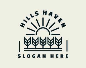 Sun Wheat Harvest logo design