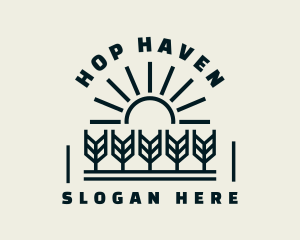 Sun Wheat Harvest logo design