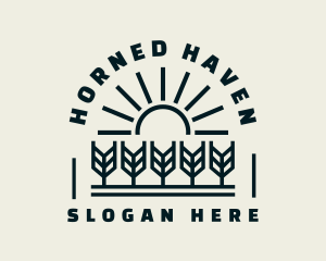 Sun Wheat Harvest logo design