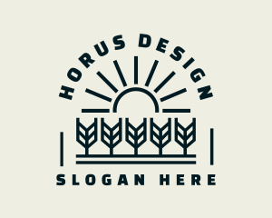 Sun Wheat Harvest logo design