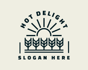 Sun Wheat Harvest logo design