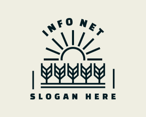 Sun Wheat Harvest logo design