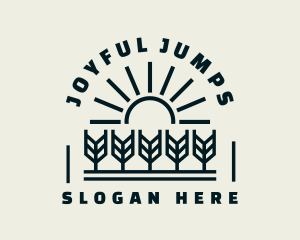 Sun Wheat Harvest logo design