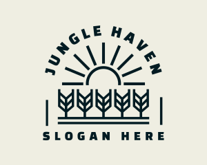 Sun Wheat Harvest logo design