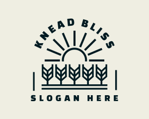 Sun Wheat Harvest logo design