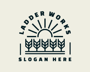 Sun Wheat Harvest logo design