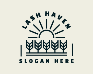 Sun Wheat Harvest logo design