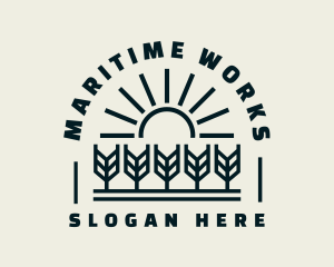 Sun Wheat Harvest logo design