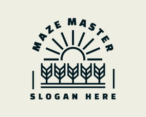 Sun Wheat Harvest logo design