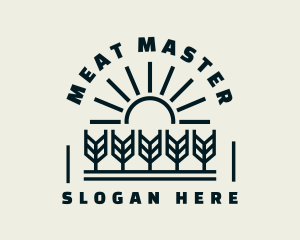 Sun Wheat Harvest logo design