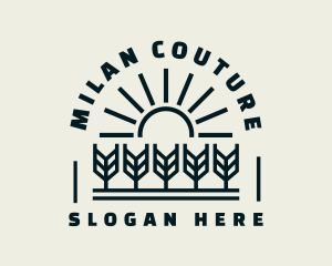 Sun Wheat Harvest logo design