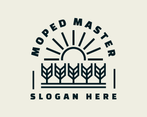 Sun Wheat Harvest logo design