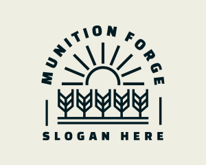 Sun Wheat Harvest logo design