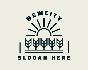 Sun Wheat Harvest logo design