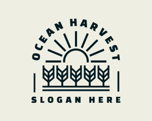 Sun Wheat Harvest logo design