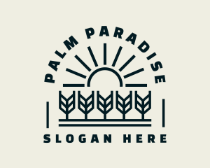 Sun Wheat Harvest logo design