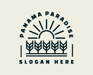 Sun Wheat Harvest logo design