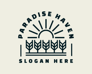 Sun Wheat Harvest logo design