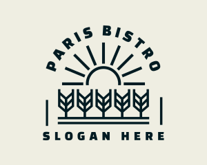 Sun Wheat Harvest logo design