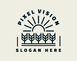 Sun Wheat Harvest logo design