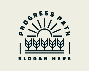 Sun Wheat Harvest logo design