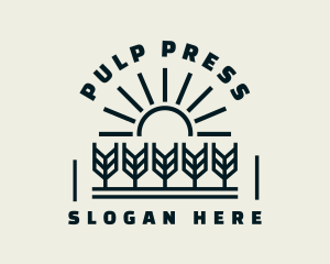 Sun Wheat Harvest logo design