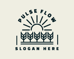 Sun Wheat Harvest logo design