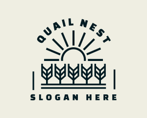 Sun Wheat Harvest logo design