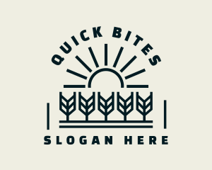 Sun Wheat Harvest logo design