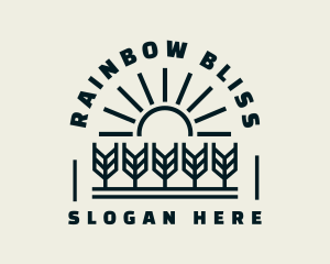 Sun Wheat Harvest logo design