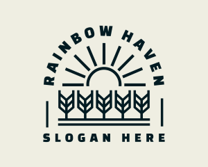 Sun Wheat Harvest logo design