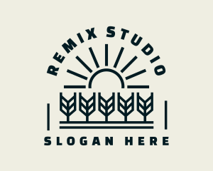 Sun Wheat Harvest logo design