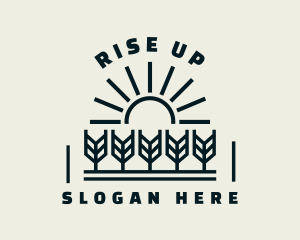 Sun Wheat Harvest logo design