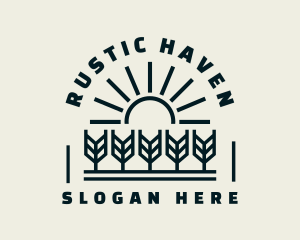 Sun Wheat Harvest logo design