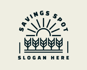 Sun Wheat Harvest logo design