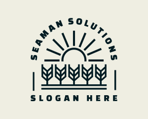 Sun Wheat Harvest logo design