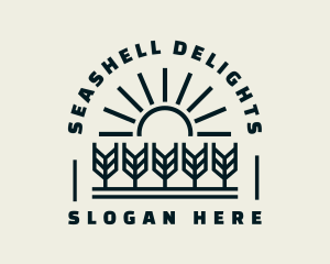 Sun Wheat Harvest logo design