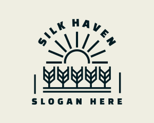 Sun Wheat Harvest logo design