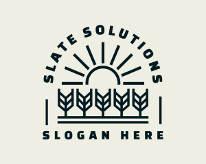 Sun Wheat Harvest logo design