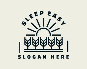 Sun Wheat Harvest logo design