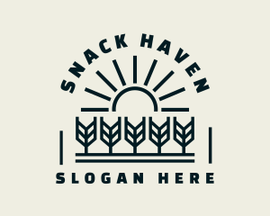 Sun Wheat Harvest logo design