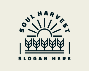 Sun Wheat Harvest logo design