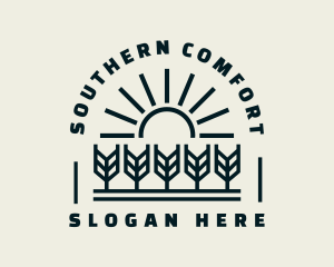 Sun Wheat Harvest logo design